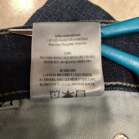 Edwin Womens High Rise Cropped Jeans Size 27 Blue Denim Casual - Picture 10 of 10